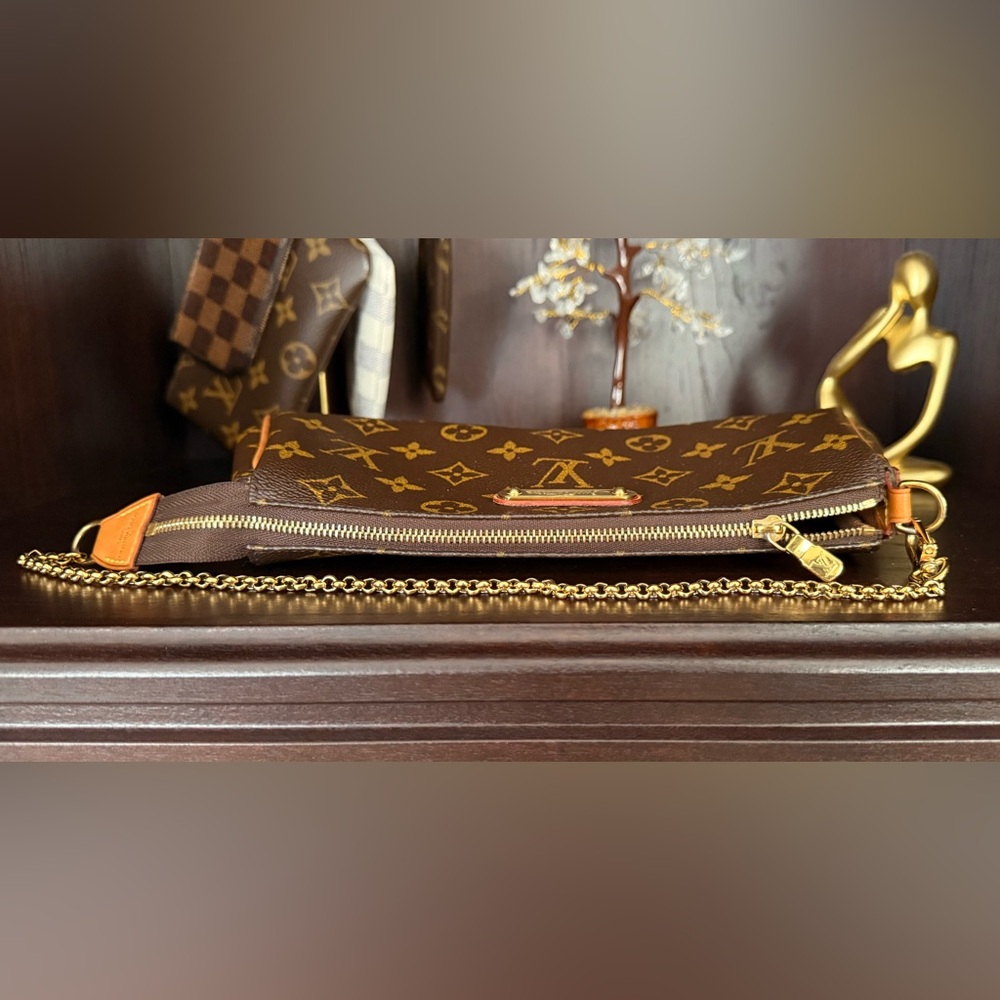 Authentic Louis Vuitton Monogram Eva Clutch/Wristlet/Shoulder/Crossbody Bag - Picture 4 of 16